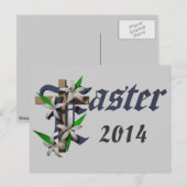 Cartes Pour Fêtes Annuelles Pâques & Lys - (Devant / Derrière)