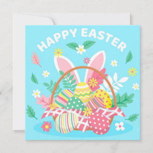 Cartes Pour Fêtes Annuelles Pâques mignonnes