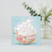 Cartes Pour Fêtes Annuelles Pâques mignonnes (Debout devant)