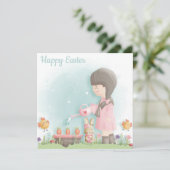 Cartes Pour Fêtes Annuelles Pâques mignonnes (Debout devant)