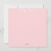 Cartes Pour Fêtes Annuelles Pâques mignonnes (Dos)