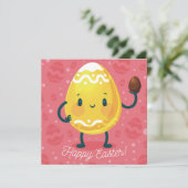 Cartes Pour Fêtes Annuelles Pâques mignonnes (Debout devant)