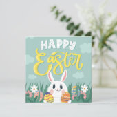 Cartes Pour Fêtes Annuelles Pâques mignonnes (Debout devant)