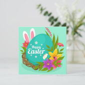 Cartes Pour Fêtes Annuelles Pâques mignonnes (Debout devant)