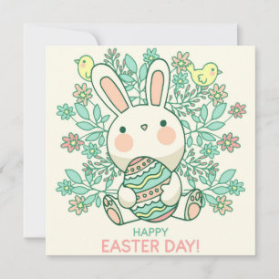 Cartes Pour Fêtes Annuelles Pâques mignonnes