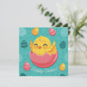 Cartes Pour Fêtes Annuelles Pâques mignonnes (Debout devant)