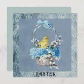 Cartes Pour Fêtes Annuelles Pâques mignonnes (Devant / Derrière)