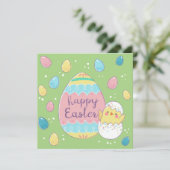 Cartes Pour Fêtes Annuelles Pâques mignonnes (Debout devant)