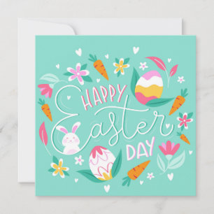 Cartes Pour Fêtes Annuelles Pâques mignonnes