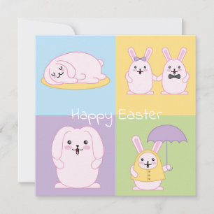 Cartes Pour Fêtes Annuelles Pâques mignonnes