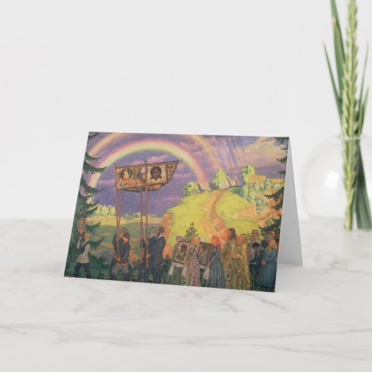 Cartes Pour Fêtes Annuelles Pâques Procession, 1915 (Devant)