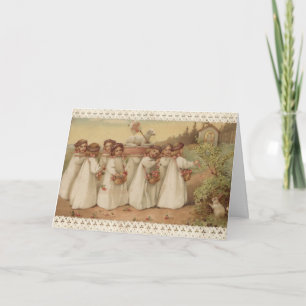 Cartes Pour Fêtes Annuelles Pâques Religieux Vintage Résurrection de Pâques