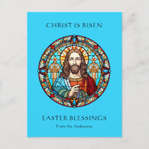 Cartes Pour Fêtes Annuelles Pâques Résurrection Jésus Catholique Religieux