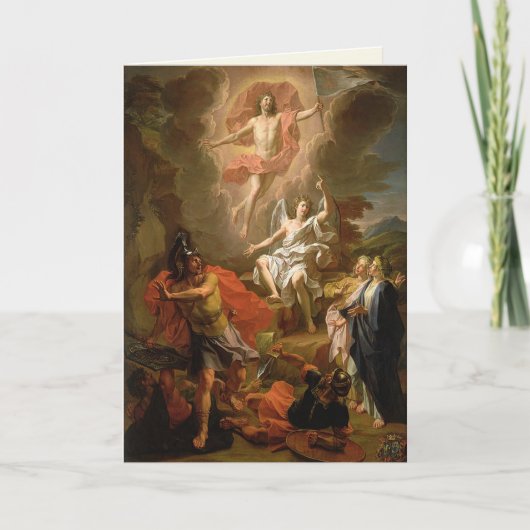 Cartes Pour Fêtes Annuelles Pâques Résurrection religieuse Jésus Prière (Devant)