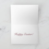 Cartes Pour Fêtes Annuelles Pâques Salutations Poussins pourpres (Intérieur)