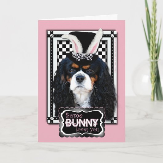 Cartes Pour Fêtes Annuelles Pâques - un certain lapin vous aime - cavalier (Devant)