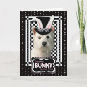 Cartes Pour Fêtes Annuelles Pâques - un certain lapin vous aime - Westie (Devant)