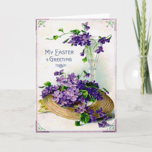 Cartes Pour Fêtes Annuelles Pâques victorienne (Devant)