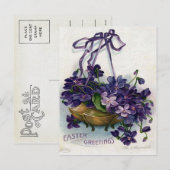 Cartes Pour Fêtes Annuelles Pâques victorienne (Devant / Derrière)