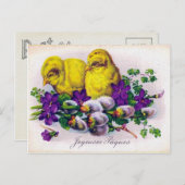 Cartes Pour Fêtes Annuelles Pâques victoriennes (Devant / Derrière)