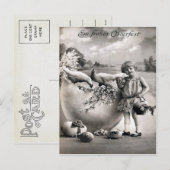 Cartes Pour Fêtes Annuelles Pâques victoriennes (Devant / Derrière)