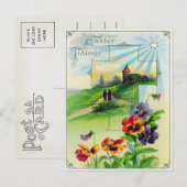 Cartes Pour Fêtes Annuelles Pâques victoriennes (Devant / Derrière)