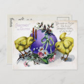 Cartes Pour Fêtes Annuelles Pâques victoriennes (Devant / Derrière)