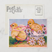 Cartes Pour Fêtes Annuelles Pâques victoriennes (Devant / Derrière)