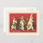 Cartes Pour Fêtes Annuelles Pâques vintage (Devant / Derrière)