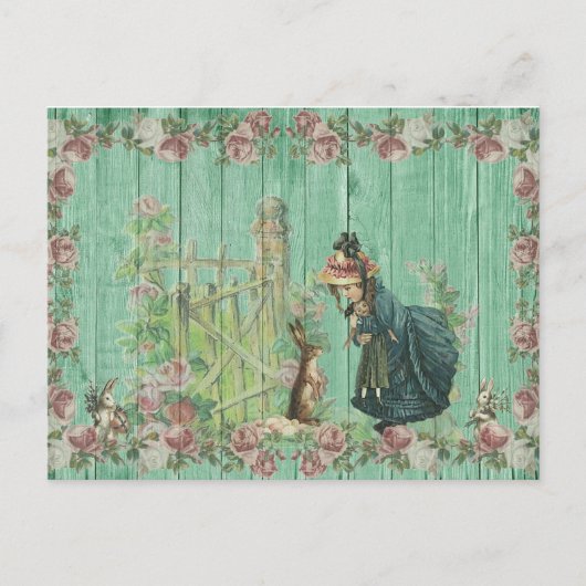 Cartes Pour Fêtes Annuelles Pâques vintage (Devant)