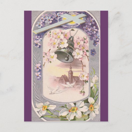 Cartes Pour Fêtes Annuelles Pâques vintage (Devant)