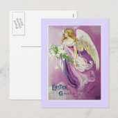 Cartes Pour Fêtes Annuelles Pâques vintage (Devant / Derrière)