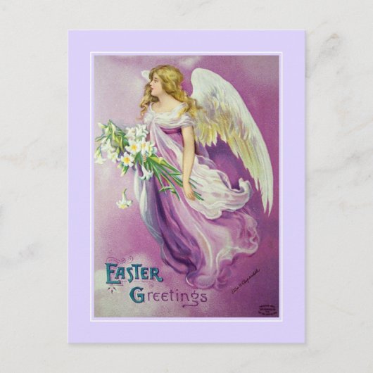 Cartes Pour Fêtes Annuelles Pâques vintage (Devant)