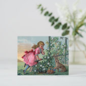 Cartes Pour Fêtes Annuelles Pâques vintage (Debout devant)