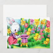 Cartes Pour Fêtes Annuelles Pâques vintage (Devant / Derrière)