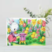 Cartes Pour Fêtes Annuelles Pâques vintage (Debout devant)