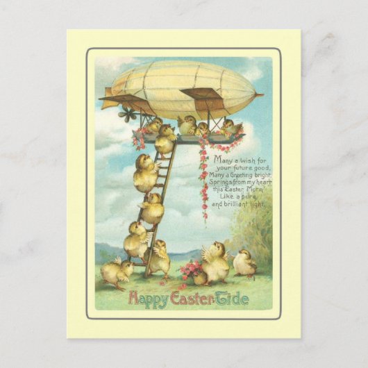 Cartes Pour Fêtes Annuelles Pâques vintage (Devant)