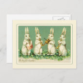 Cartes Pour Fêtes Annuelles Pâques vintage (Devant / Derrière)