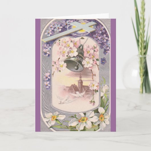 Cartes Pour Fêtes Annuelles Pâques vintage (Devant)