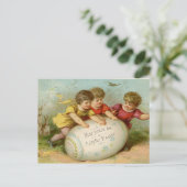 Cartes Pour Fêtes Annuelles Pâques vintage (Debout devant)