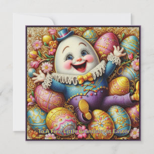 Cartes Pour Fêtes Annuelles Pâques vintages ~GRANDSON FINI ~ Humpty Dumpty~