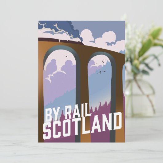 Cartes Pour Fêtes Annuelles Par Rail Scotland (Debout devant)