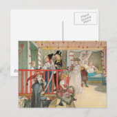 Cartes Pour Fêtes Annuelles Parade de Noël des enfants (Devant / Derrière)