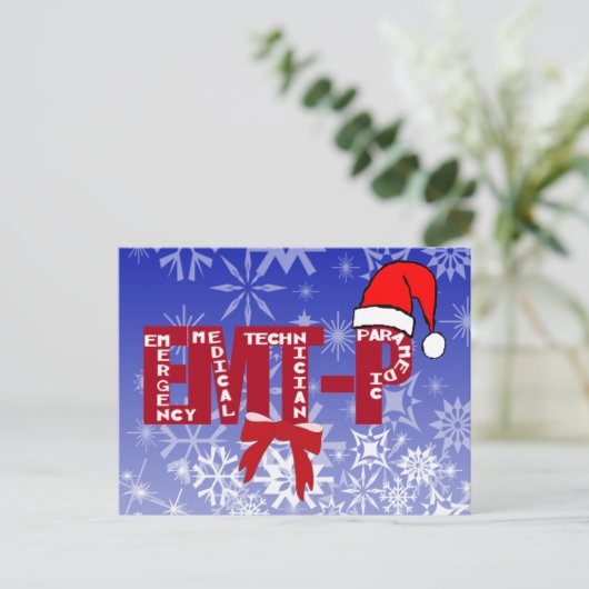 Cartes Pour Fêtes Annuelles Paramètre EMT-P de Noël Père Noël (Debout devant)