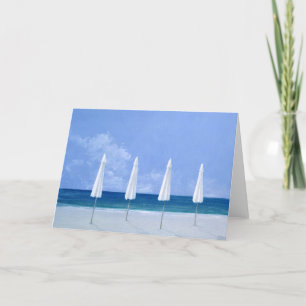 Cartes Pour Fêtes Annuelles Parapluies de plage 2005