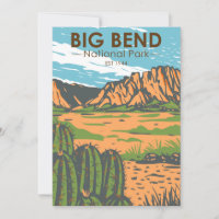 Parc national Big Bend Chihuahuan Désert Vintage