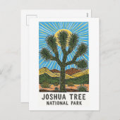 Cartes Pour Fêtes Annuelles Parc national de Joshua Tree Californie (Devant / Derrière)
