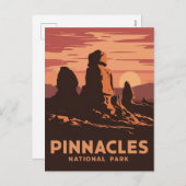 Cartes Pour Fêtes Annuelles Parc national de Pinnacles (Devant / Derrière)