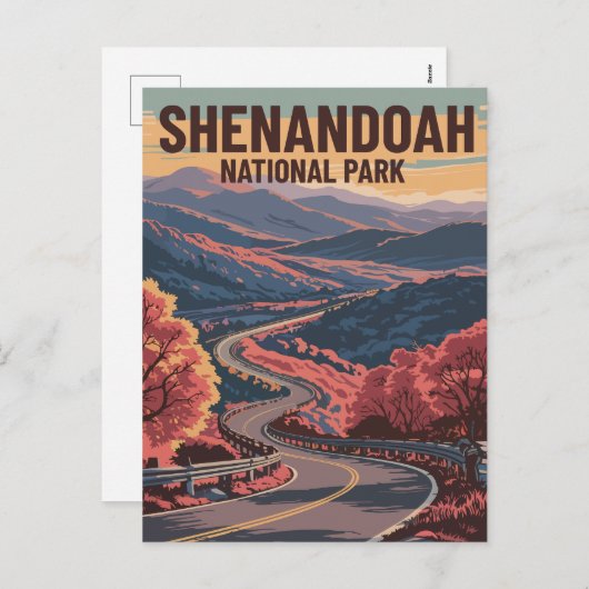 Cartes Pour Fêtes Annuelles Parc national de Shenandoah Virginia Wilderness Ar (Devant / Derrière)