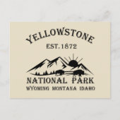 Cartes Pour Fêtes Annuelles Parc national de Yellowstone (Devant)